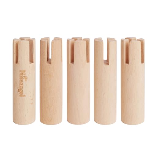 Niteangel Set of Beech Stilts for Elevating & Safely Setting Niteangel Multi-Chamber Series Maze House (Set of 4 Stilts (4.33'' H))