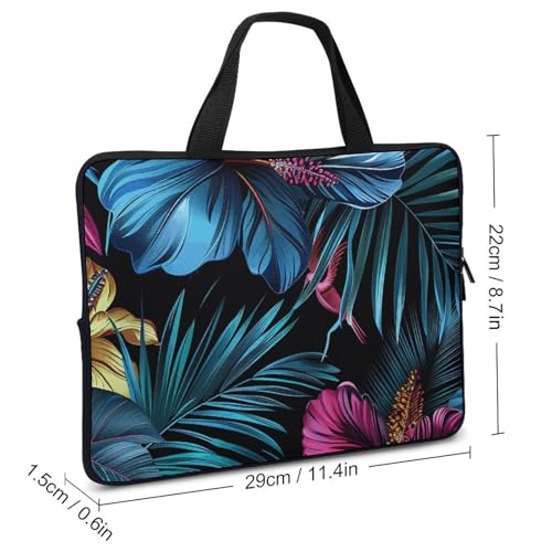 Sac ordinateur floral tropical imperméable pour PC et tablette