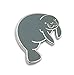 Pinsanity Cute Manatee Enamel Lapel Pin
