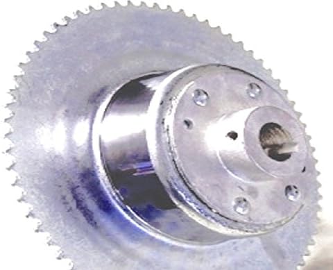 #35 72T 4-1/2" Sprocket Drum Riveted to Mini-Hub, 1" Bore, Machined OD