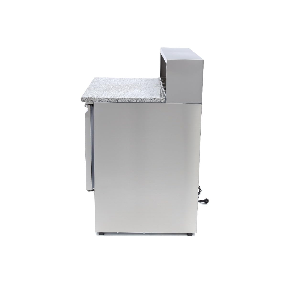 Maxima Réfrigérateur pour la préparation des pizzas - 90 cm - 2 portes - s'adapte à 5 x 1/6 GN - incl couvercle en acier inoxydable