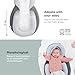 Babymoov SoCosy Baby Lounger for Newborn, Infant Support Cushion, Adjustable Leg Roll, Breathable Cotton, Grey
