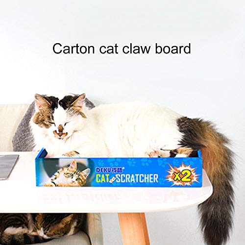 Tempaky Papel ondulado para animais de estimação, brinquedo para gatos, placa de triturar com garras