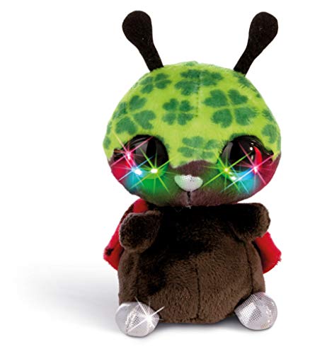 NICI- NICIdoo Ojos mágicos Mariquita Luckymacky, Peluche 12cm, varierdad Colores (42476)