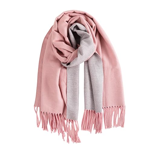 Winter Scarf for Women-Reversible Scarf with Cashmere-Like Softness 70x200cm - Warm Shawl Wrap -Pashmina Shawls Wrap