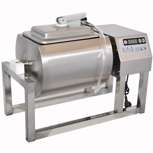 Marinadora Al Vacío 36 Lb/18L Para Carnes Y Verduras Para Cocinas Comerciales Y Procesamiento De Alimentos | Control 3 Velocidades,Rotación Bidireccional Y Temporizador (1-99 Min)