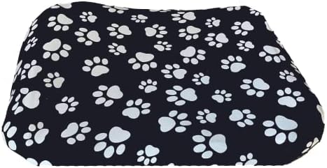 DUKE&LEFTY Furever Dog Bed Slipcover-Stretchy Soft Petbed Cover-Universal-Easy to Remove (Zipper Free)-Black-Medium