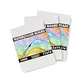 Crescent Creative Products Art & Illustration Watercolor Board, 11' X 14', White 3 Count