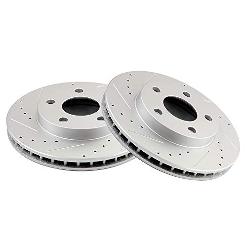 Brake Rotors, OCPTY Prime Choice Front Rotors Kits fit for 1997-2005 for Chevrolet for Malibu,1999-2004 for Oldsmobile Alero,1997-1999 for Oldsmobile Cutlass,1999-2005 for Pontiac Grand Am