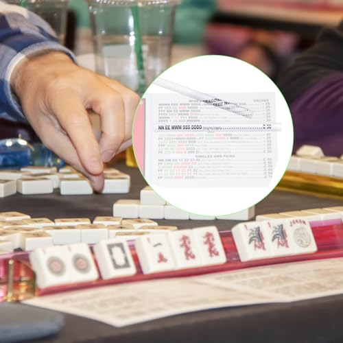 Buscador de líneas para Mahjong con lupa 2X, set de 4 miniatura 6