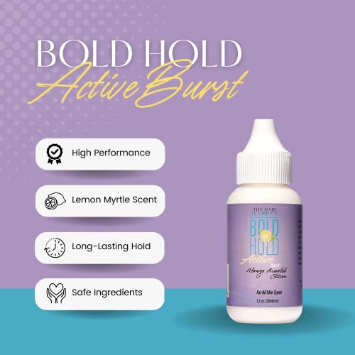 The Hair Diagram - Bold Hold - Active Burst - Alonzo Arnold Edition - Strong Hold Glue For Wigs And Hair Systems - Lemon Scent - Non Toxic - No Latex - 1.3Oz #TOP3