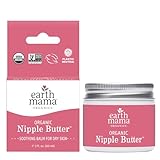 Organic Nipple Butter Breastfeeding Cream by Earth Mama | Lanolin-free, Safe for Nursing & Dry Skin, Non-GMO Project Verified, 2-Fluid Ounce