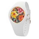 Ice-Watch - ICE flower Tropical garden - Orologio bianco da Donna con Cinturino in silicone - 025901 (Small 37mm)