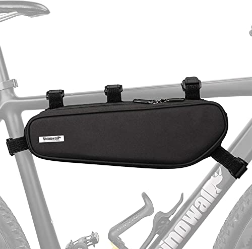 Bolsa de bicicleta SSDD diseño triangular con costuras herméticas color negro 2