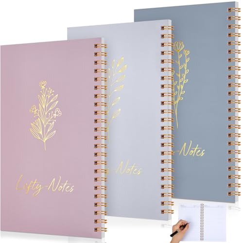 Carnet à spirale pour gaucher compact 20,3x12,7 cm pour organiser vos journées