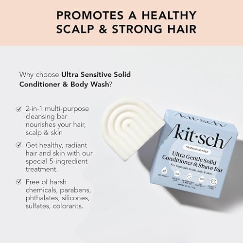 Kitsch Ultra Sensitive 2-in-1 Conditioner Bar & Shaving Soap - 2.7 oz - image 3