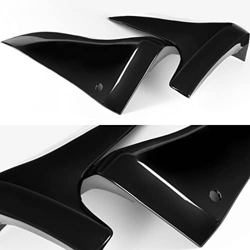 2PCS Rear Bumper Lip Mud Guards fit for compatible with 2003-2006 Infiniti G35, Polyurethane Air-Dam-Chin Spoiler Body Kit Protector (Unpainted Matt Black)