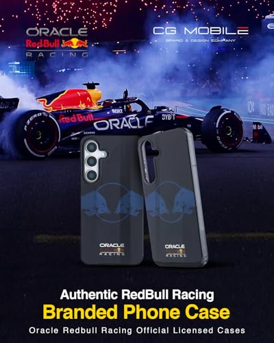 Image of CG MOBILE REDBULL Racing [Official Licensed] IML & Transparent PC Case with Magnetic System & Two Bulls Logo Protective Case /Cover Designed for Galaxy S25 - Navy