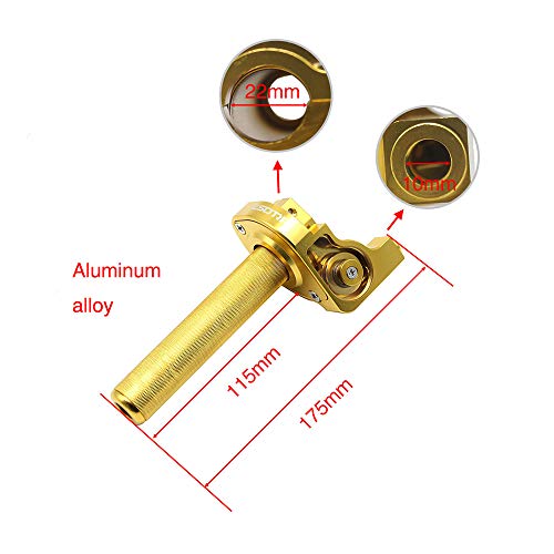 RuleaxAsi Corrida de 22mm CNC Alumínio Da Motocicleta Aperto Do Acelerador Twister Rápido com Cabo d