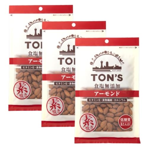 【1種3セット】アーモンド(190g) 東洋ナッツ食品 食塩無添加 素焼き 低糖質 高タンパク おつまみ 非常食 登山 朝食 ピクニック