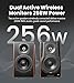 Edifier S3000MKII Audiophile Speakers, Hi-Res 2.0 Powered Bookshelf Speakers with 256W RMS, aptX HD Bluetooth, 5.8GHz Wireless, Planar Magnetic Tweeter - for Turntable, Home Audio
