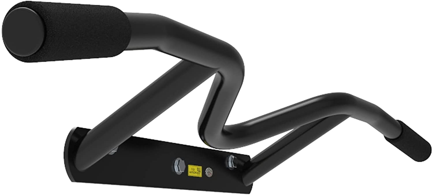 QUSYZD Strength Training Pull Up Bar Wall Mounted Pull Up Bar100 cm,Steel Dip Bars,Multi Grip Chin Up Bar,Multifunction Pull Up Station,Pullup Bar Doorway,Strength Training Equipmen,