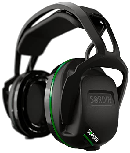 Sordin Sharp Active Ear Defenders - Electronic Ear Defenders with Bluetooth - EN 352 - SNR: 29 dB - Green - One Size