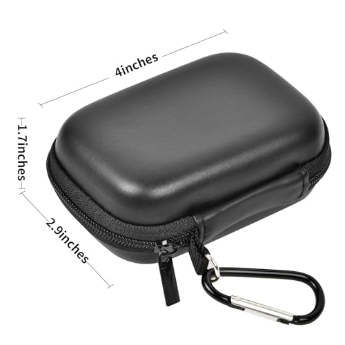 Carrying Case for Crucial X10/ X9 Pro 8TB/ 6TB/ 4TB Portable SSD, 2TB/ 1TB External Solid State Drive Hard Storage Holder Bag with Mesh Pocket Fits for USB-C Cable (Box Only)