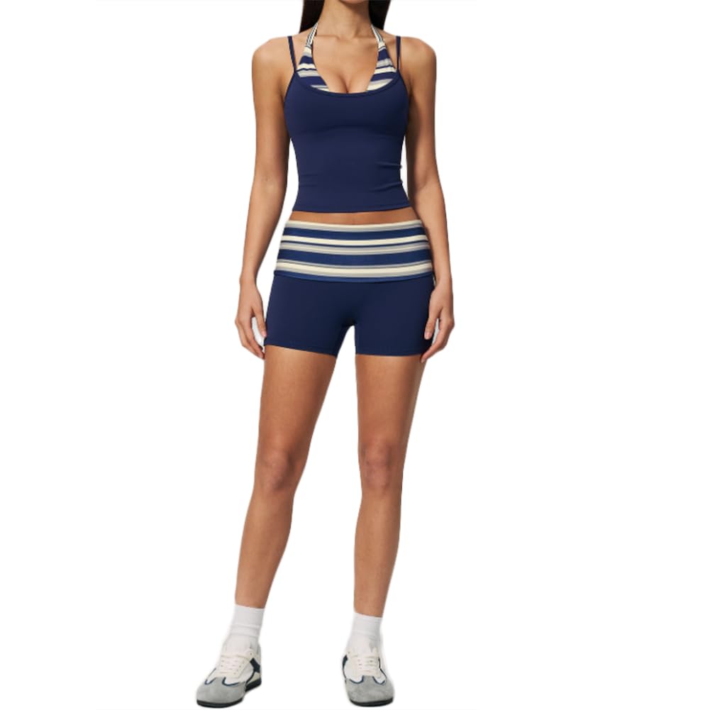 Conjunto de yoga de dos piezas transpirable ideal para entrenar cómoda en el gimnasio