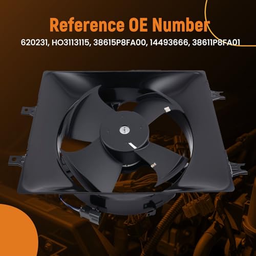 Image of maXpeedingrods Air Conditioner AC A /C Condenser Cooling Fan Assembly w /Motor for Honda Odyssey 1999-2004, 620231 HO3113115 38615P8FA00