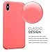 kwmobile Case Compatible with Apple iPhone Xs Max Case - TPU Silicone Phone Cover with Soft Finish - Neon Coral