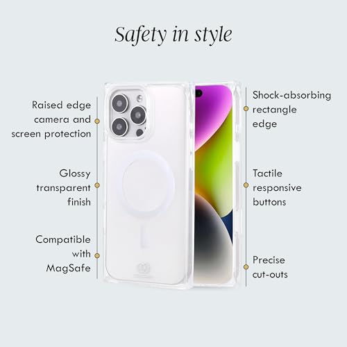 Image of COCOMII Rectangle for iPhone 16 Pro Max Case, Crystal Clear