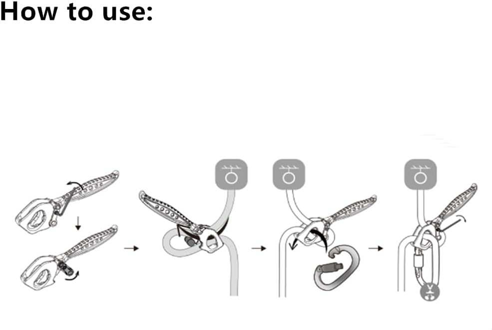 Climbing Stop Descender,Belaying and Rappelling Gear,Stainless Steel Descender for Working at Height, Rock Climbing,Descent Device