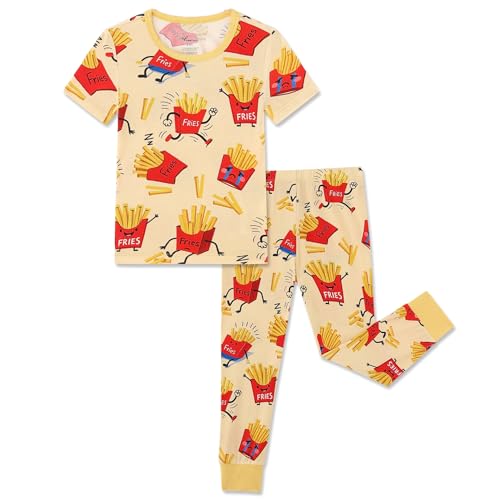 Image of Kids 2-Piece So Soft Playtime Set-Lightweight Viscose from Bamboo Short Sleeve Top&Leggings for Toddler Boy & Girls