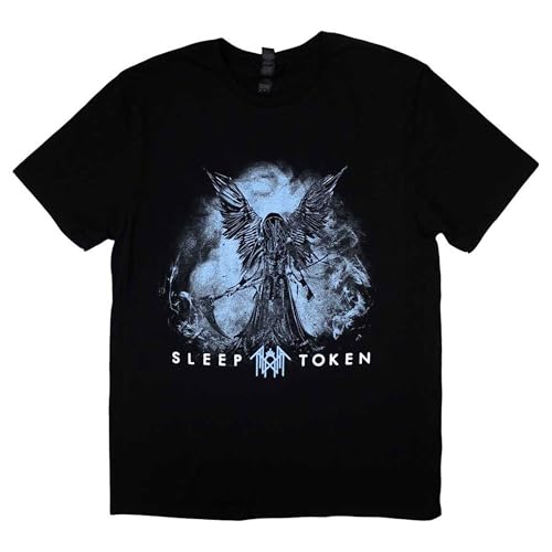 T-shirt Sleep Token Take Me Back to Eden Smoke noir M fini les motifs qui s'effacent