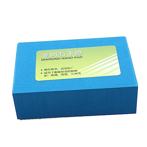 HOMSFOU Diamond Hand Rub Tool for Glass and Ceramics Grit Grinding Block for Coarse Sanding Marble Surfaces Polishing Pad and Grinding Tool