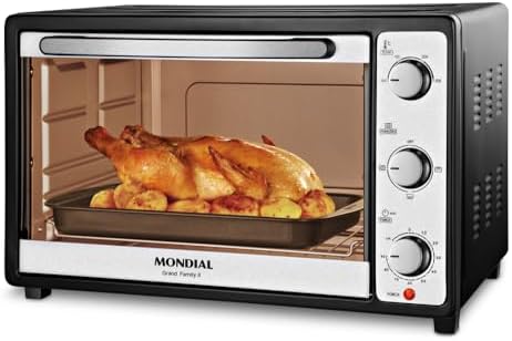 MONDIAL Forno Elétrico 52L Grand Family II, Preto/Inox, 1800W, 22...