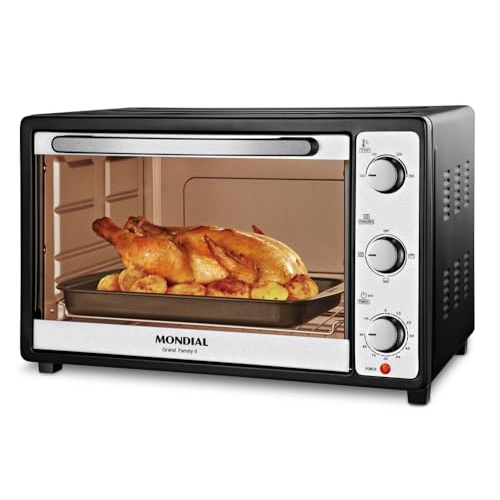MONDIAL Forno Elétrico 52L Grand Family II, Preto/Inox, 1800W, 220V - FRN-52-B MONDIAL Forno Elétrico 52L Grand Family II, Preto/Inox, 1800W, 220V - FRN-52-B