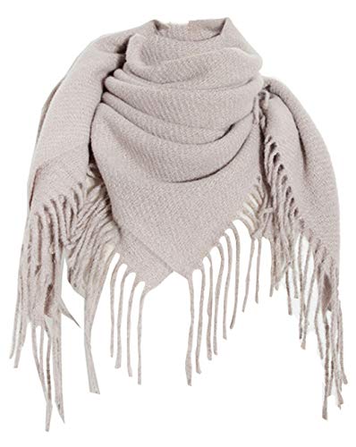 Jacyren Écharpe pour femme à carreaux, grande taille, carrée, châle d'automne, écharpe d'hiver à carreaux, motif tartan à rayures, plaid XXL Oversized franges cape cape (XXL 13) Cover