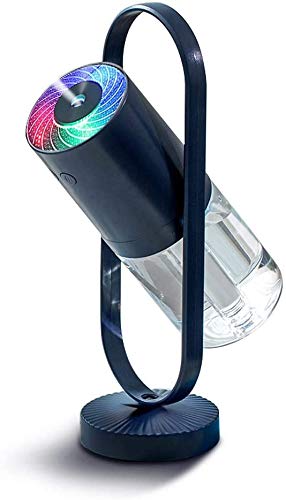 HONITURE Cool Mist Humidifier 200ML Portable Small USB Humidifiers with LED Lights for Bedroom Home Desk Office Car Travel