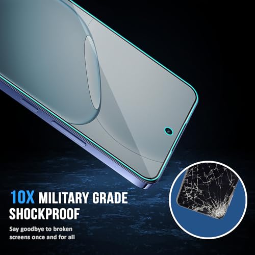 Image of FIRST MART Matte Anti-Glare Tempered Glass for Oppo F31 Pro Plus With Installation Kit | Military-Grade Gaming Screen Protector & Cable Guard | Edge to Edge Coverage | Black
