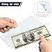 15 Pack Hard Plastic Clear Money Holders Dollar Bill Holders Money Top-Load Sleeves 6.85 × 2.91 Inches Currency Holder for Bills, Collectors