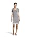 Kathy Ireland Women's V-Neck Pajama Sleep Shirt With Lace Trim and Bows Charcoal Large