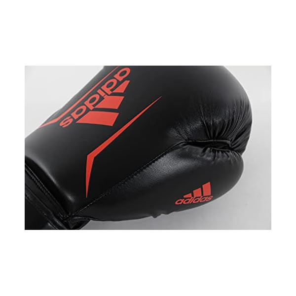 adidas-Boxing-Gloves-Speed-50-Boxing-Kickboxing-Boxing-Gloves-WomenBoxing-Gloves-for-Men-Boxing-Equipment adidas Boxing Gloves - Speed 50 - Gloves for Boxing & Kickboxing - Boxing Gloves Women -Boxing Gloves for Men - Boxing Equipment - Sparring Gloves (Black/RED, 14 oz)