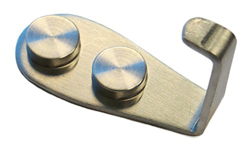 Door Stop - Low Profile Wedge Shaped Rubber Door Stopper With Brushed Stainless Steel Handle And Hook Accessory By Everything Is Play #TOP2