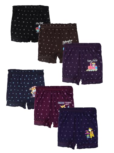 Image of DYCA by Bodycare Unisex Kids Bloomer Shorts | Soft Single Jersey Cotton Fabric | AZO Free & Skin Safe |Comfortable Innerwear for Boys and Girls|Print & Color May Very