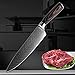 Nóż kuchenny 8"Cal japoński Kitchen Noże Damaszek Powierzchnia Szef Knife Wood Hears Japan Steel Santoku Cleaver Utility Noże Narzędzie