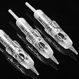 50pcs Disposable Microblading Nano Needle Cartridges Permanent Makeup Tattoo Needles for Tattoo Machine for Ombre Powder Eyebrow Lip Beauty (5P)