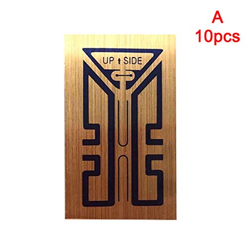 Gizayen 1/10 Pcs Creative Cellphone Phone Signal Enhancement Stickers, Signal Antenna Booster Stickers, Golden