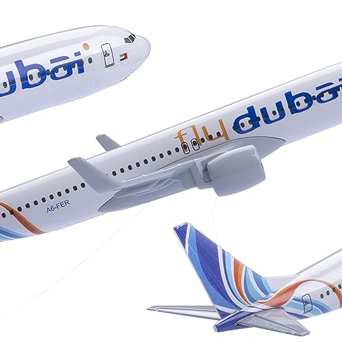 Avión a escala 1:400 Dubai B737 en metal fundido a presión para coleccionistas 4